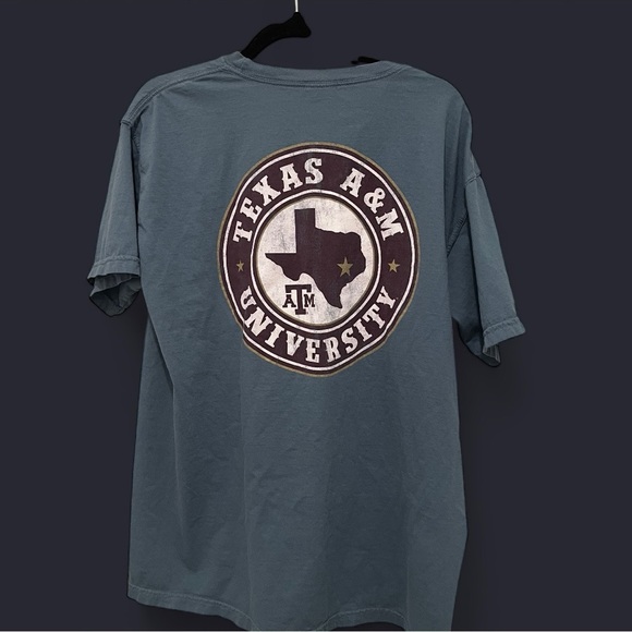 Men’s Texas A&M University Blue T-Shirt - Picture 1 of 5